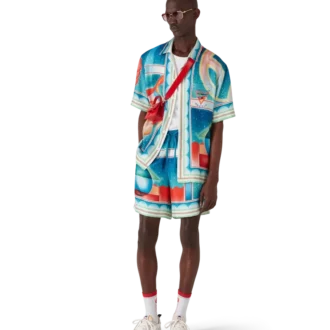 Camisa de seda de manga corta Galaxy Court