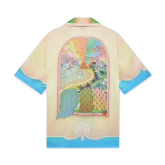 Camisa de seda de manga corta Lucid Dreams