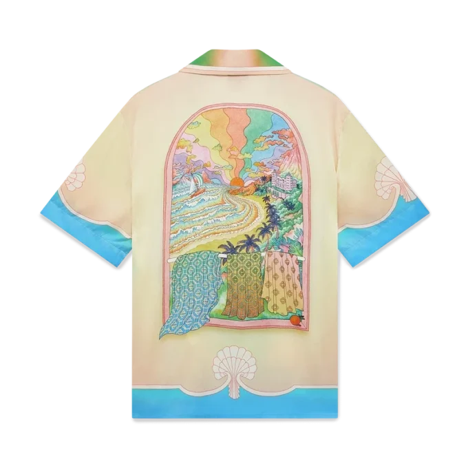 Camisa de seda de manga corta Lucid Dreams