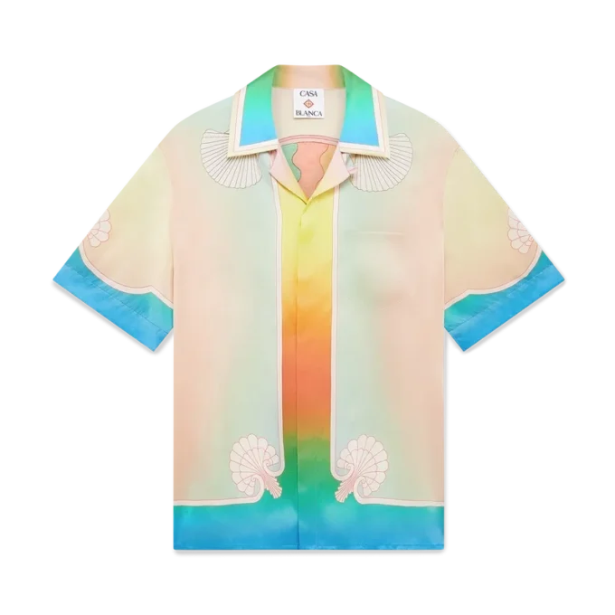 Camisa de seda de manga corta Lucid Dreams