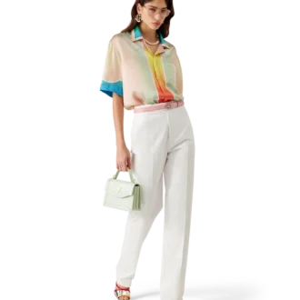 Camisa de seda de manga corta Lucid Dreams