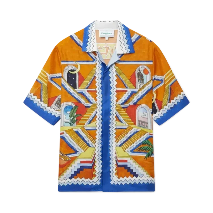 Camisa de seda Escalier Infini