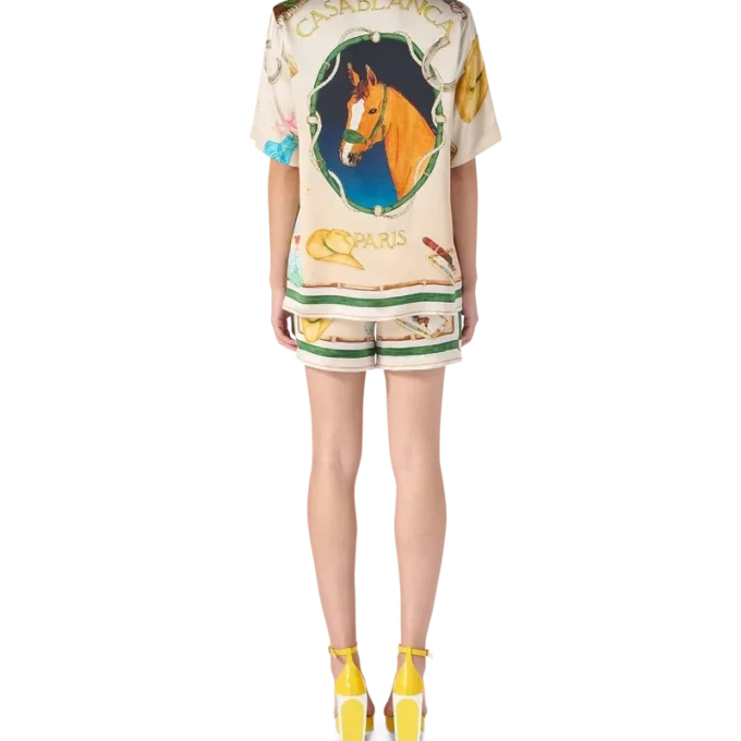 Camisa de seda L’ecurie Blanche Camisa de seda L’ecurie Blanche