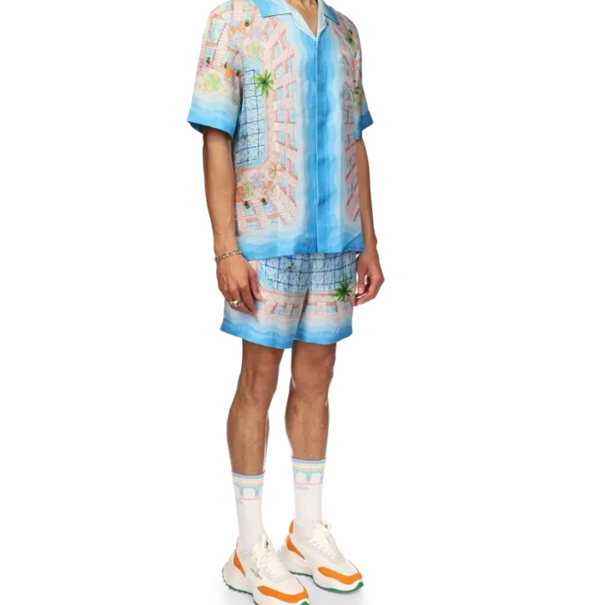 Camisa de seda Le Plongeon