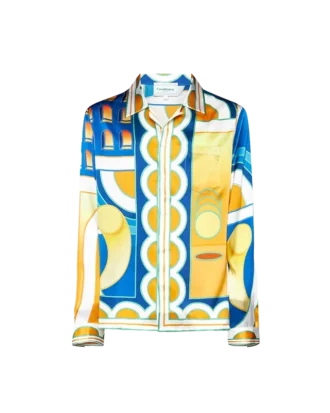 Camisa de seda Paysage