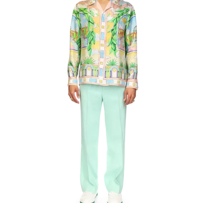 Camisa de seda Paysage Ideal