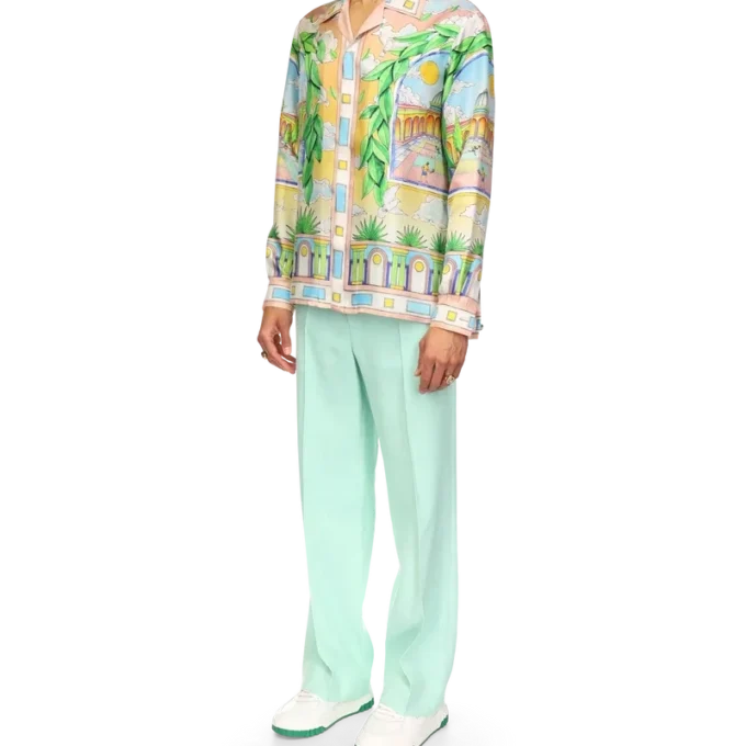 Camisa de seda Paysage Ideal