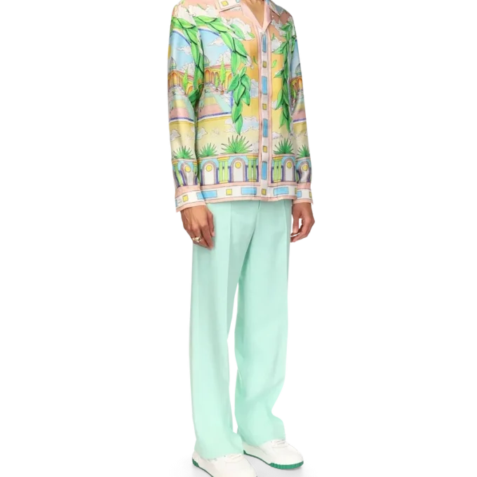 Camisa de seda Paysage Ideal