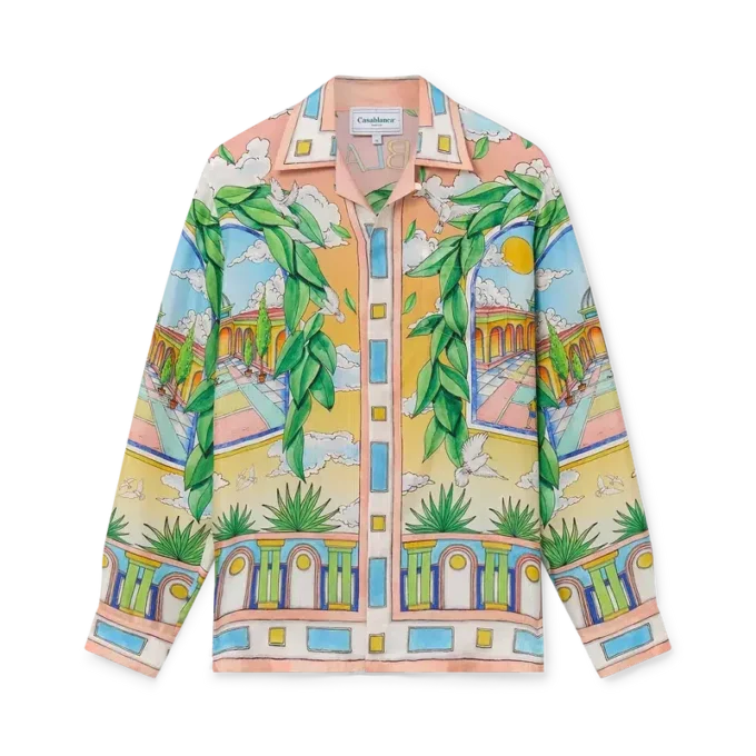 Camisa de seda Paysage Ideal