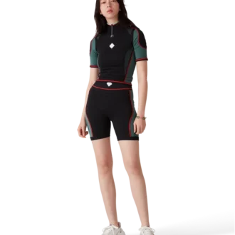 Camisa sin costuras con media cremallera