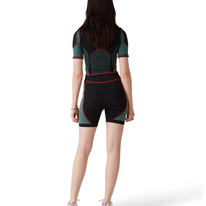 Camisa sin costuras con media cremallera