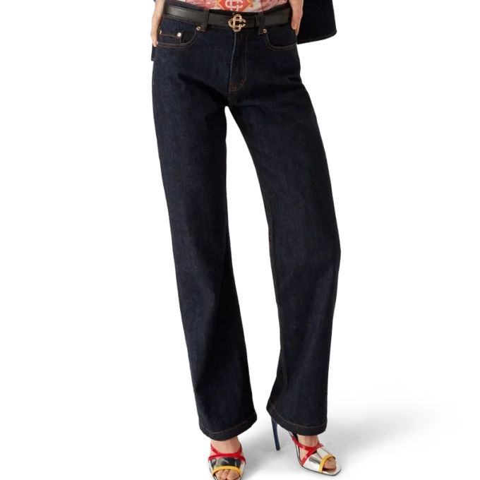 Camisa vaquera con logotipo bordado Camisa vaquera con logotipo bordado