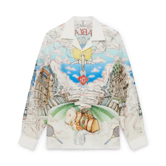 Camisas clásicas de manga larga de la tienda de París