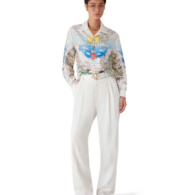 Camisas clásicas de manga larga de la tienda de París