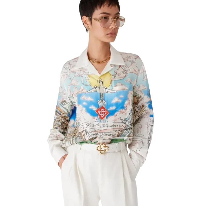 Camisas clásicas de manga larga de la tienda de París