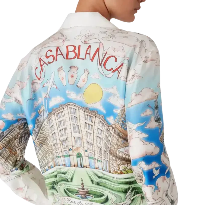 Camisas clásicas de manga larga de la tienda de París