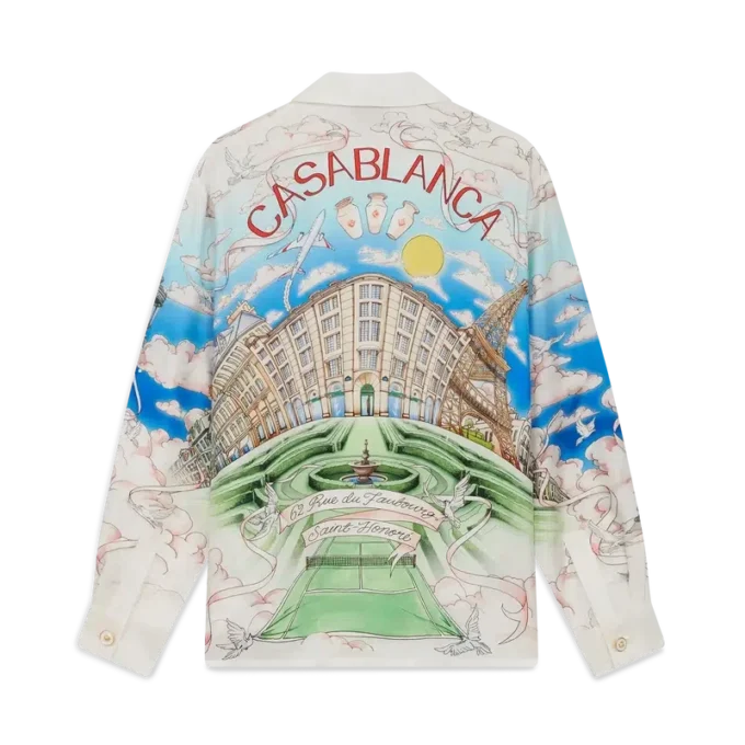 Camisas clásicas de manga larga de la tienda de París