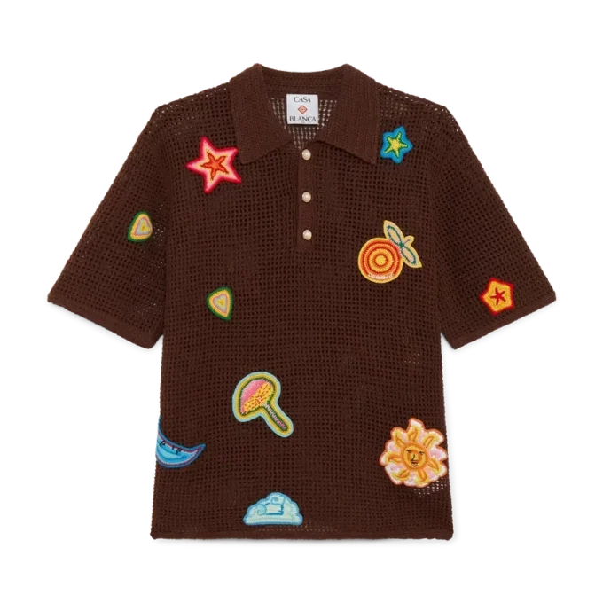 Camisas con motivos de ganchillo