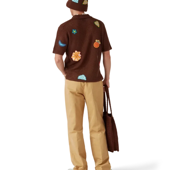 Camisas con motivos de ganchillo