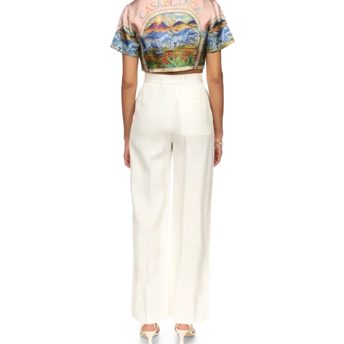 Camisas cortas de seda Chevaux Sauvages Camisas cortas de seda Chevaux Sauvages