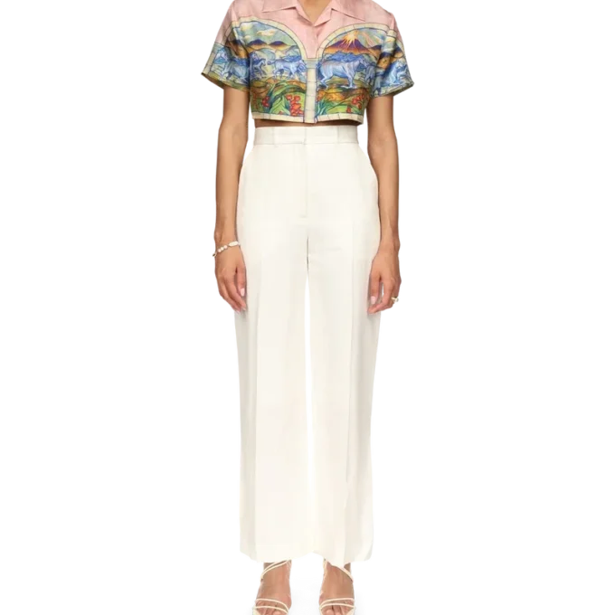 Camisas cortas de seda Chevaux Sauvages Camisas cortas de seda Chevaux Sauvages