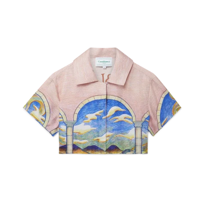 Camisas cortas de seda Chevaux Sauvages Camisas cortas de seda Chevaux Sauvages