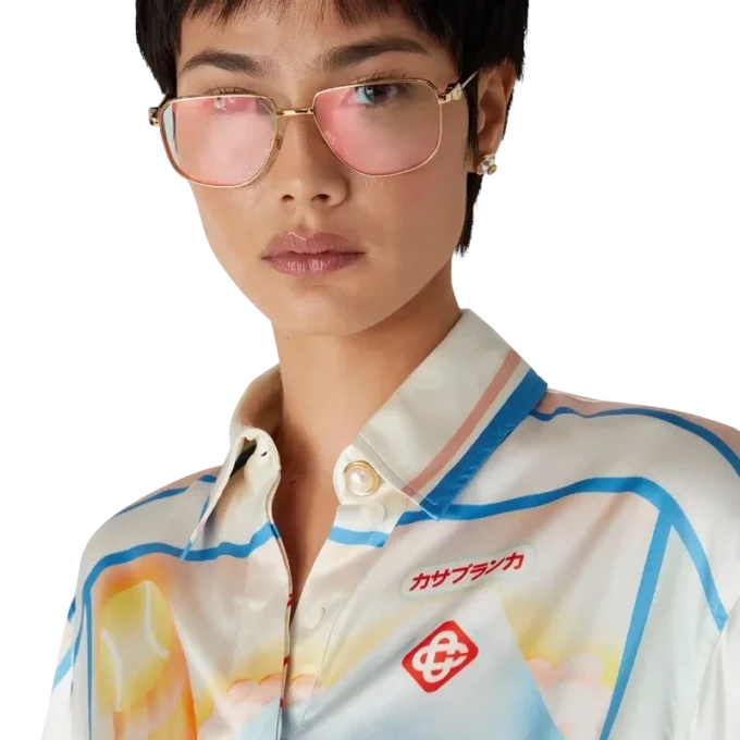 Camisas cortas de seda Fuji Dream