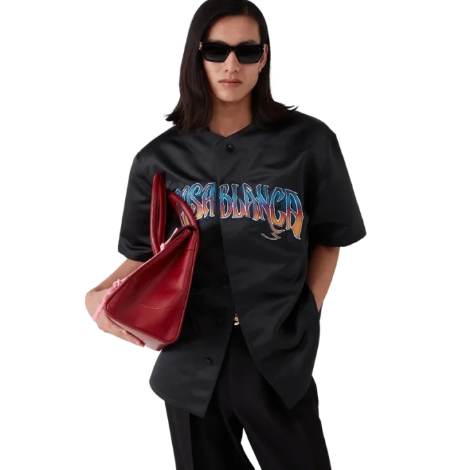 Camisas de béisbol góticas de manga corta