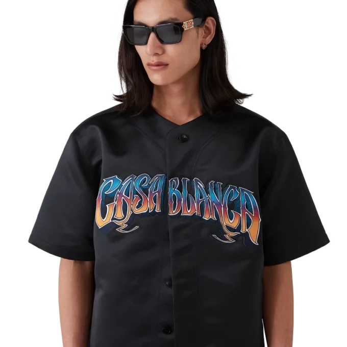 Camisas de béisbol góticas de manga corta