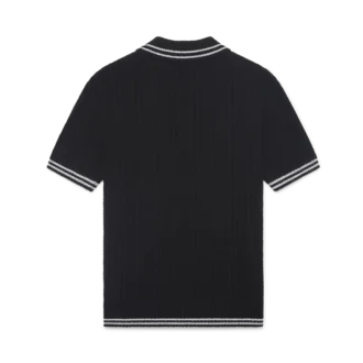 Camisas de bouclé con ribete plateado