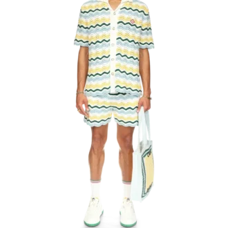 Camisas de bouclé ondulado