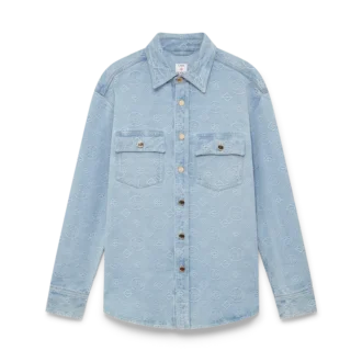 Camisas de denim con monograma