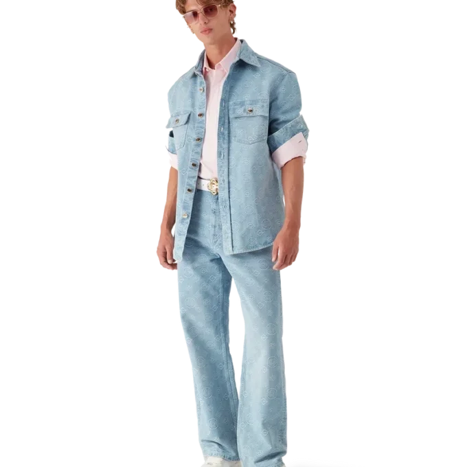 Camisas de denim con monograma Camisas de denim con monograma