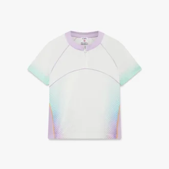 Camisas de fútbol de malla de pantalones cortos con degradado de cristal