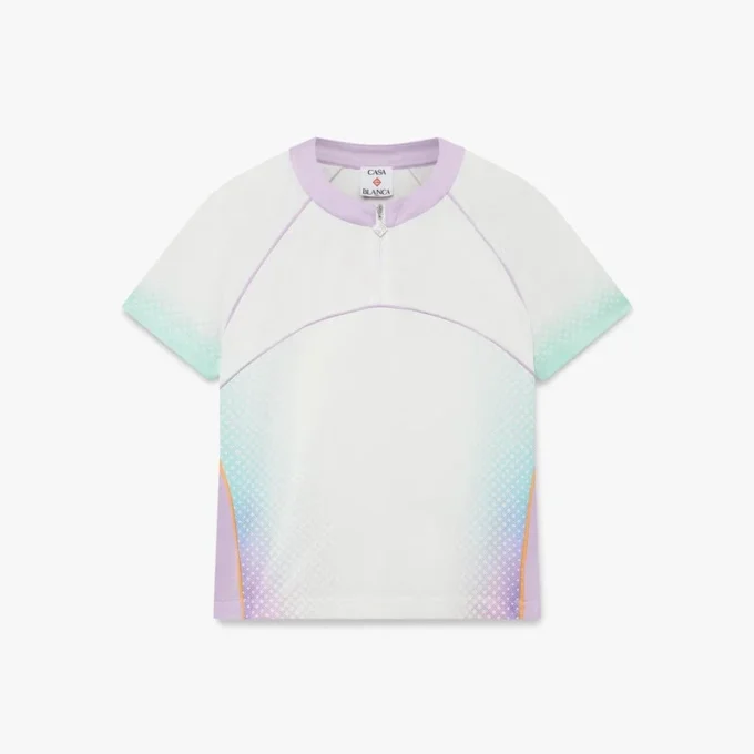 Camisas de fútbol de malla de pantalones cortos con degradado de cristal