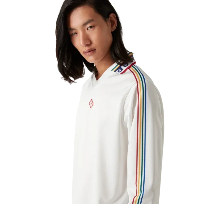 Camisas de fútbol de manga larga con monograma Jacquard