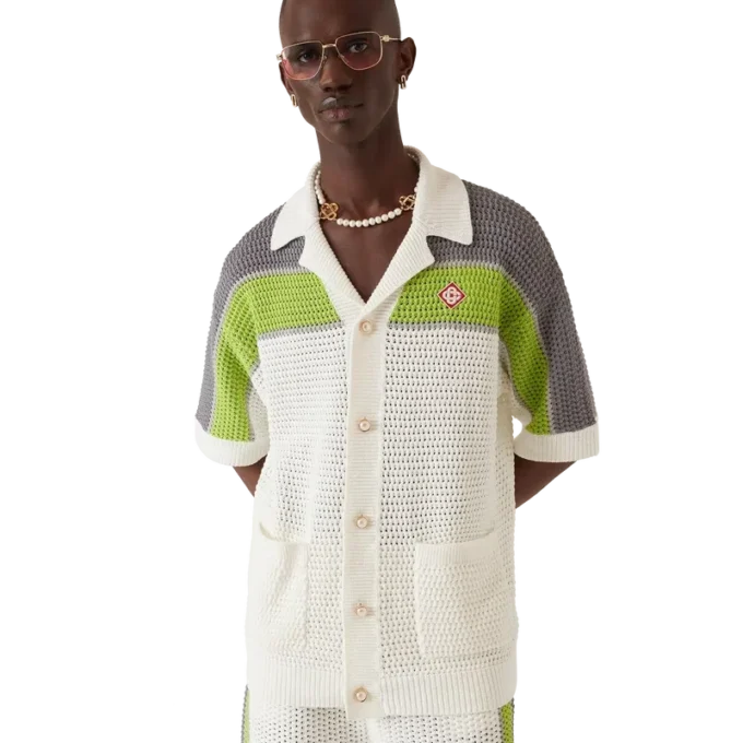 Camisas de ganchillo a rayas Camisas de ganchillo a rayas