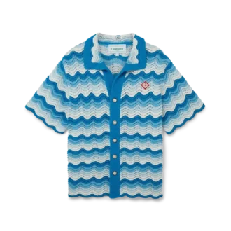 Camisas de ganchillo con degradado ondulado