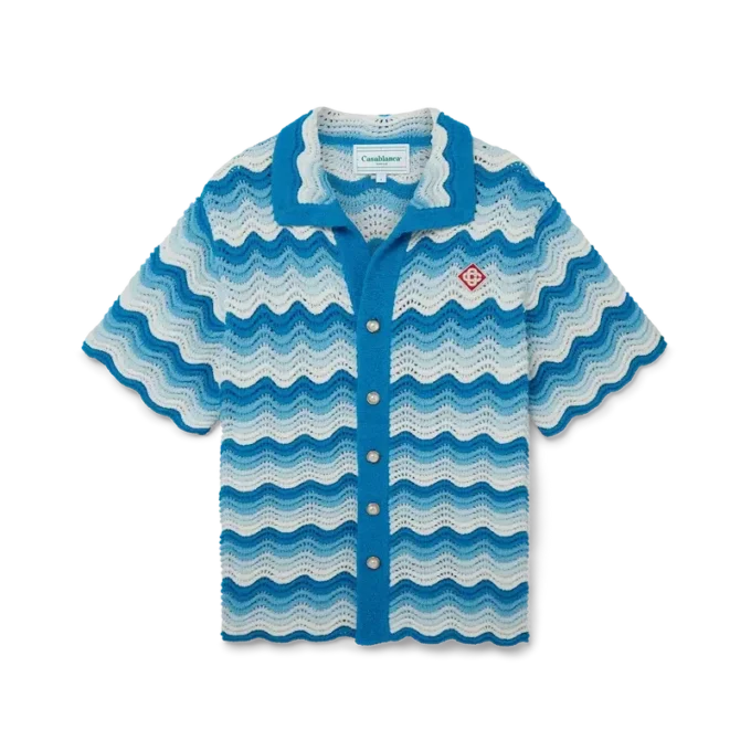 Camisas de ganchillo con degradado ondulado