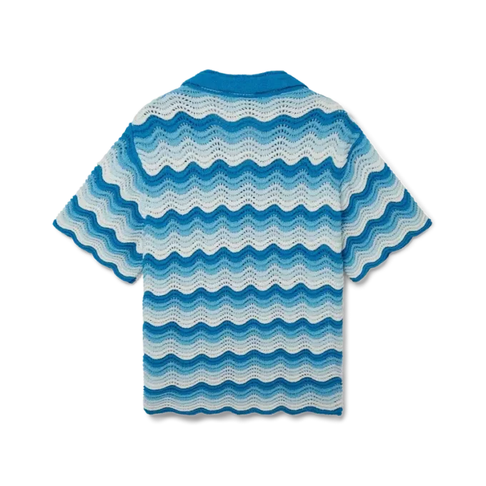 Camisas de ganchillo con degradado ondulado