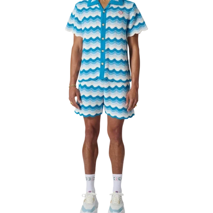 Camisas de ganchillo con degradado ondulado