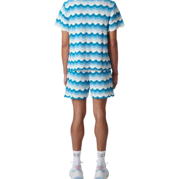 Camisas de ganchillo con degradado ondulado