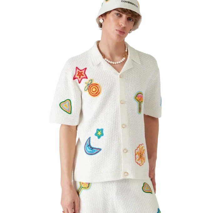 Camisas de ganchillo con motivos Camisas de ganchillo con motivos