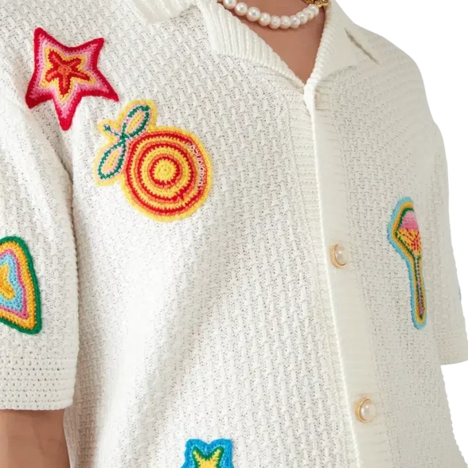 Camisas de ganchillo con motivos Camisas de ganchillo con motivos