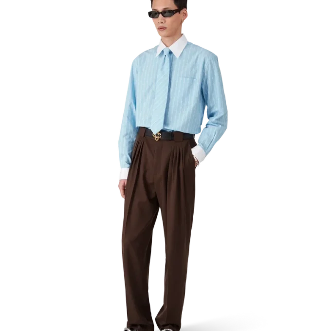 Camisas de jacquard con rayas Laurel Camisas de jacquard con rayas Laurel