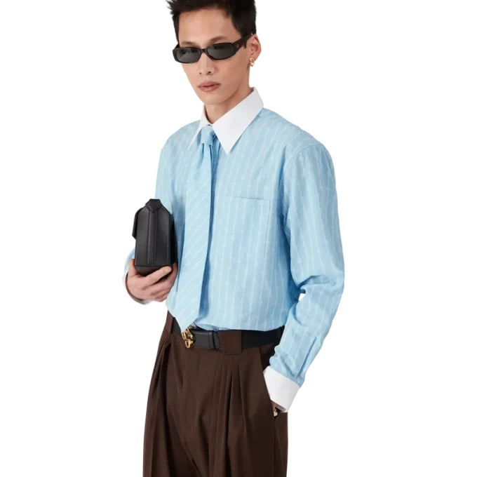 Camisas de jacquard con rayas Laurel Camisas de jacquard con rayas Laurel