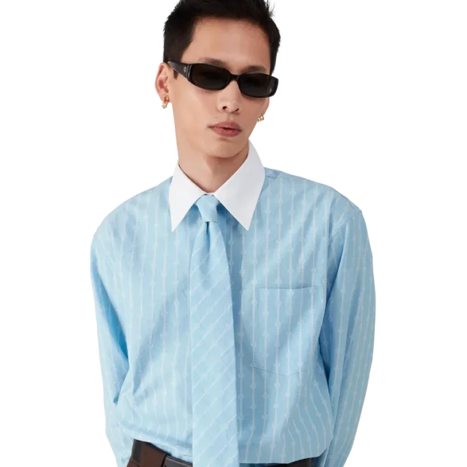 Camisas de jacquard con rayas Laurel Camisas de jacquard con rayas Laurel