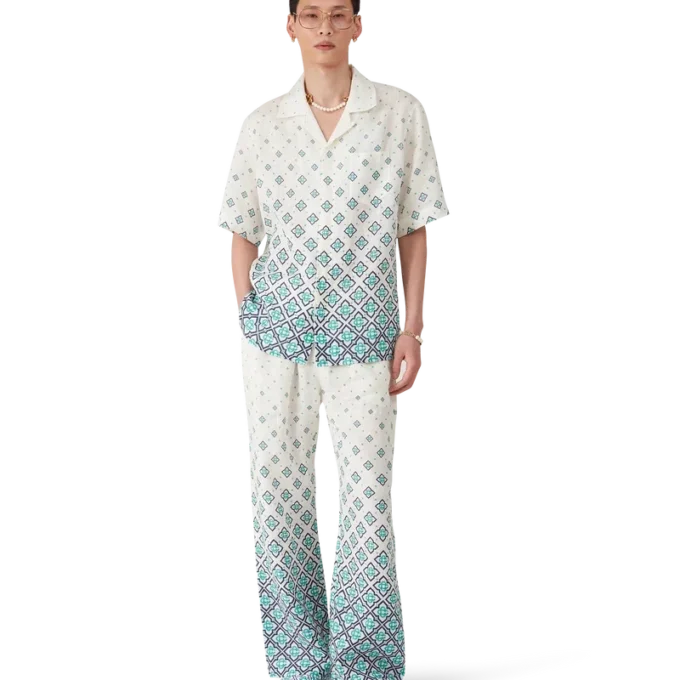 Camisas de lino con monograma degradado