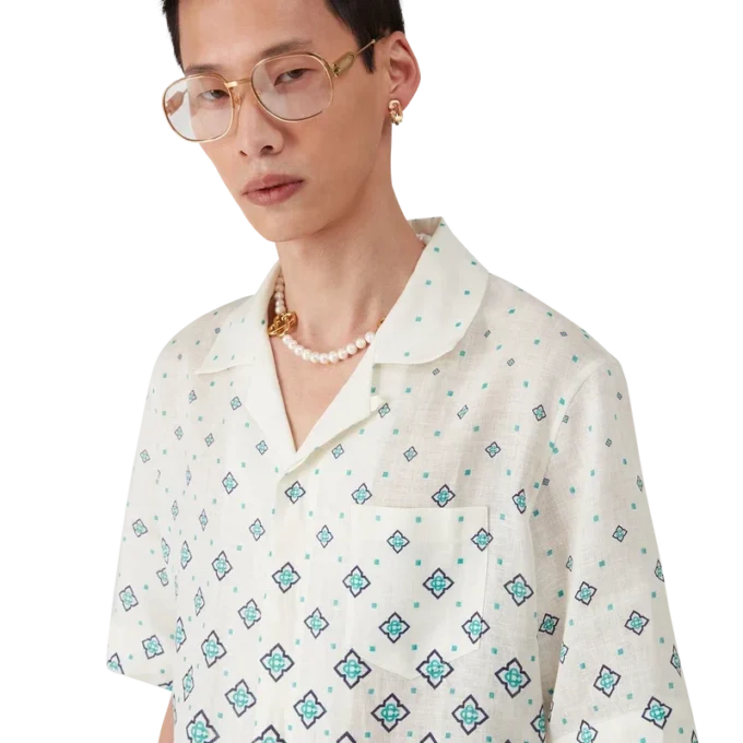 Camisas de lino con monograma degradado
