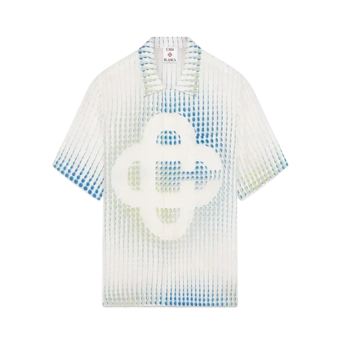 Camisas de lino de manga corta con lunares